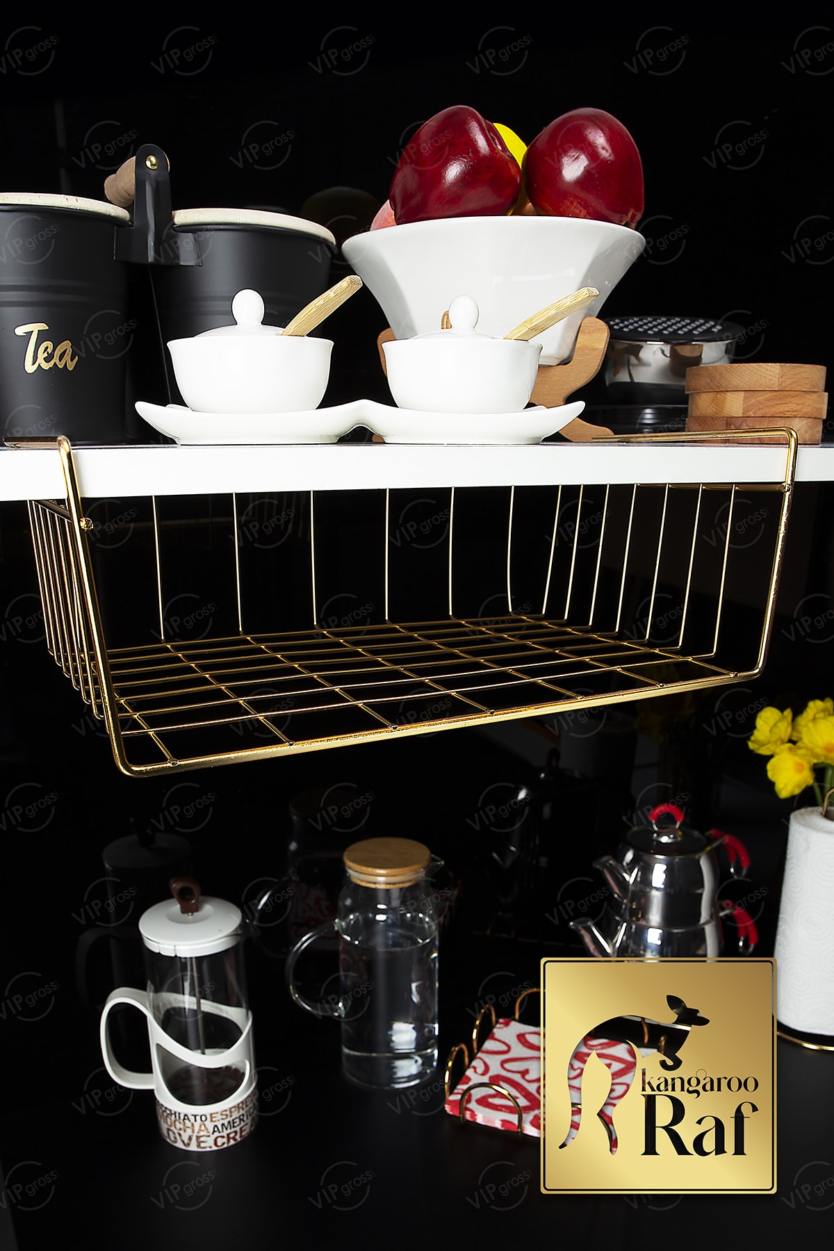 vipgross Gold Dolap Içi Düzenleyici Sepet Md-304