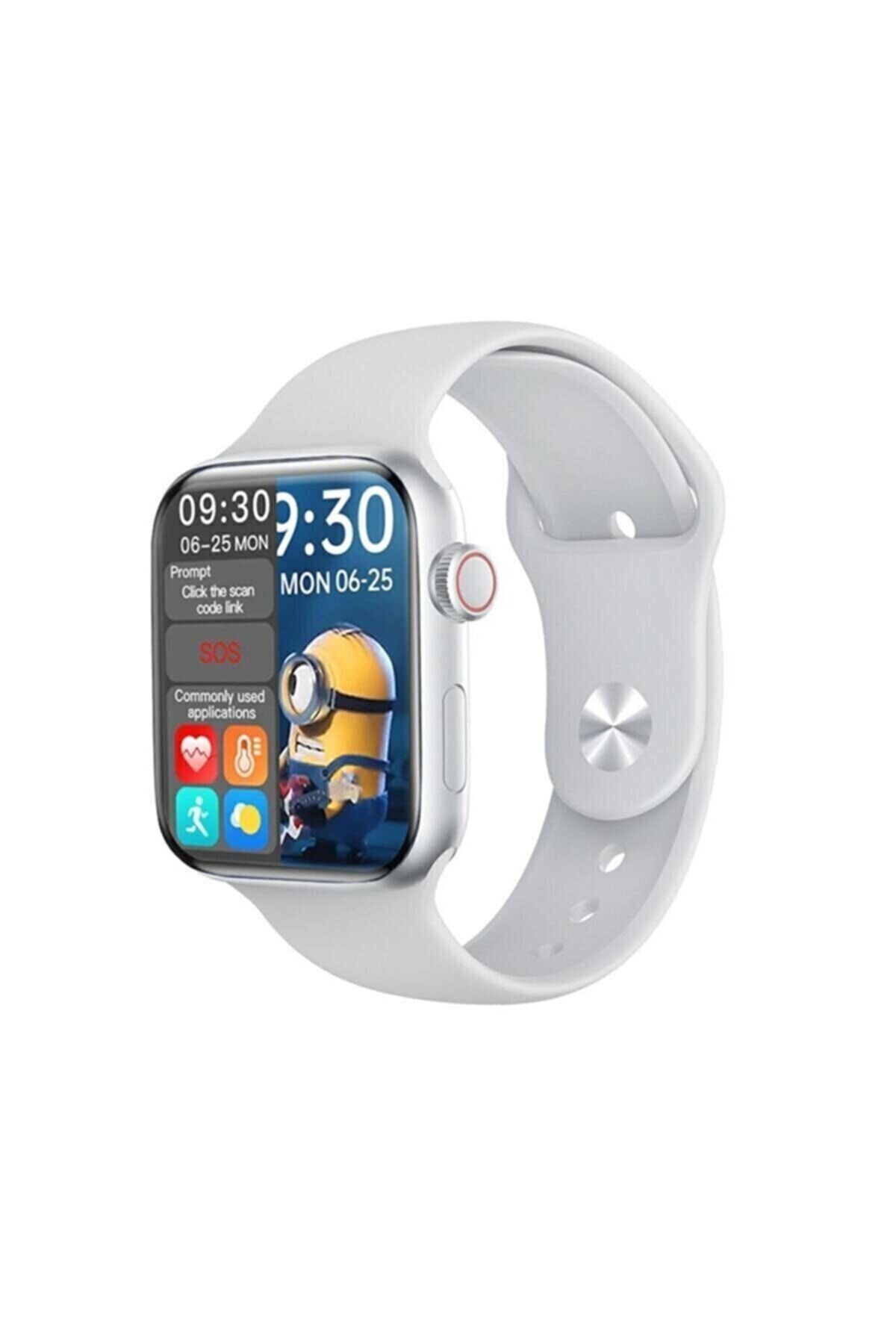 mybilisim Hw16 Smart Watch 6 Akıllı Saat Tam Ekran 2' Ye Bölme Yan Tuş Aktif 44mm Arama Cevaplama Gri