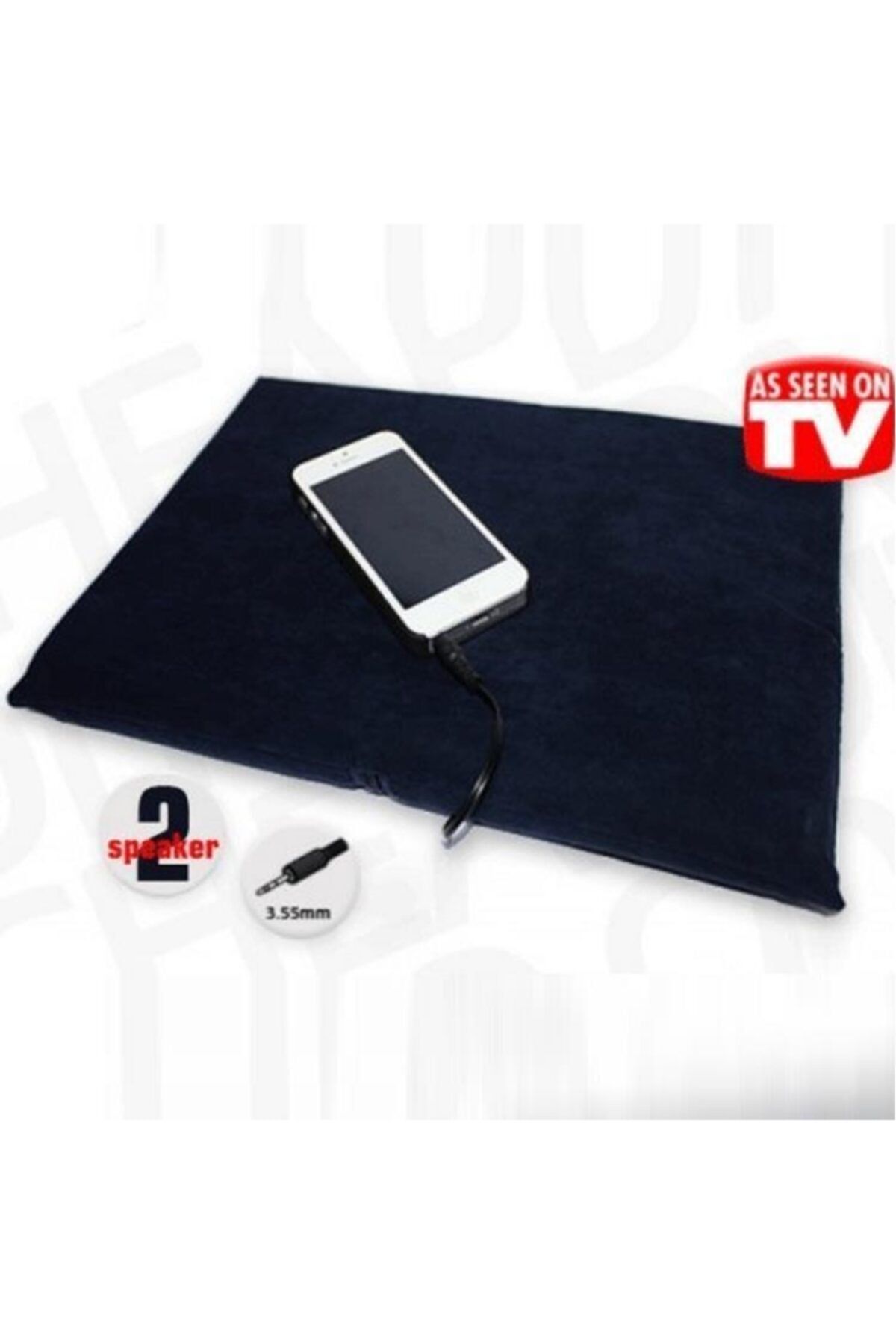 Yetkin Home Uyurken Müzik Dinlemek Için Pratik Hoparlörlü Yastık 3.5mm Jaklı
