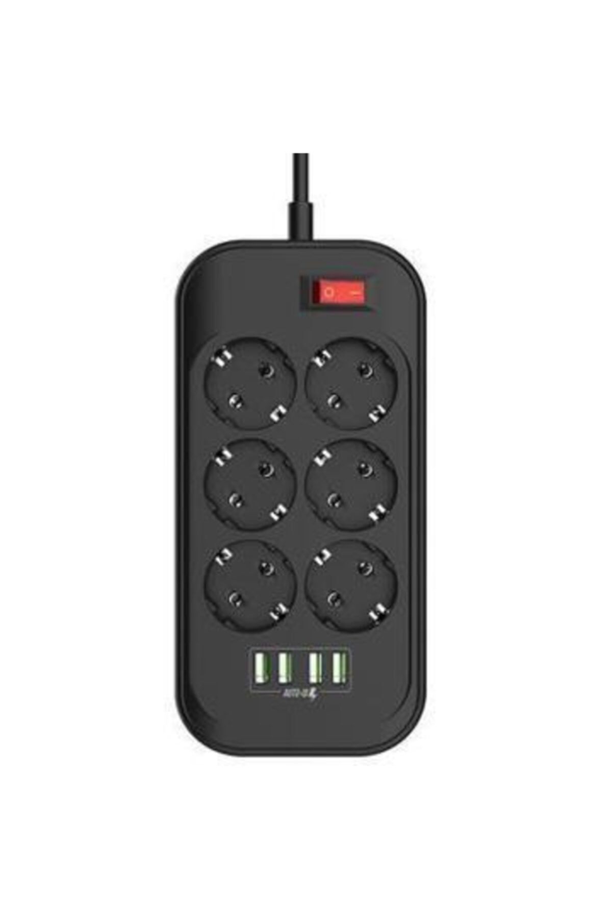 wellbox Well Ldnio Se6403 6'lı Siyah Akım Korumalı Priz