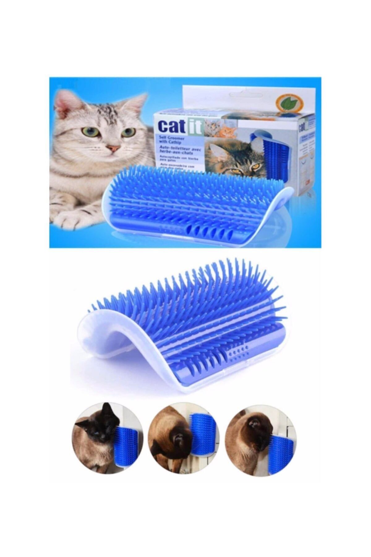 Vezir Aksesuar Kediler Için Cat It Kaşınma Köşe Kenar Masaj Fırçası