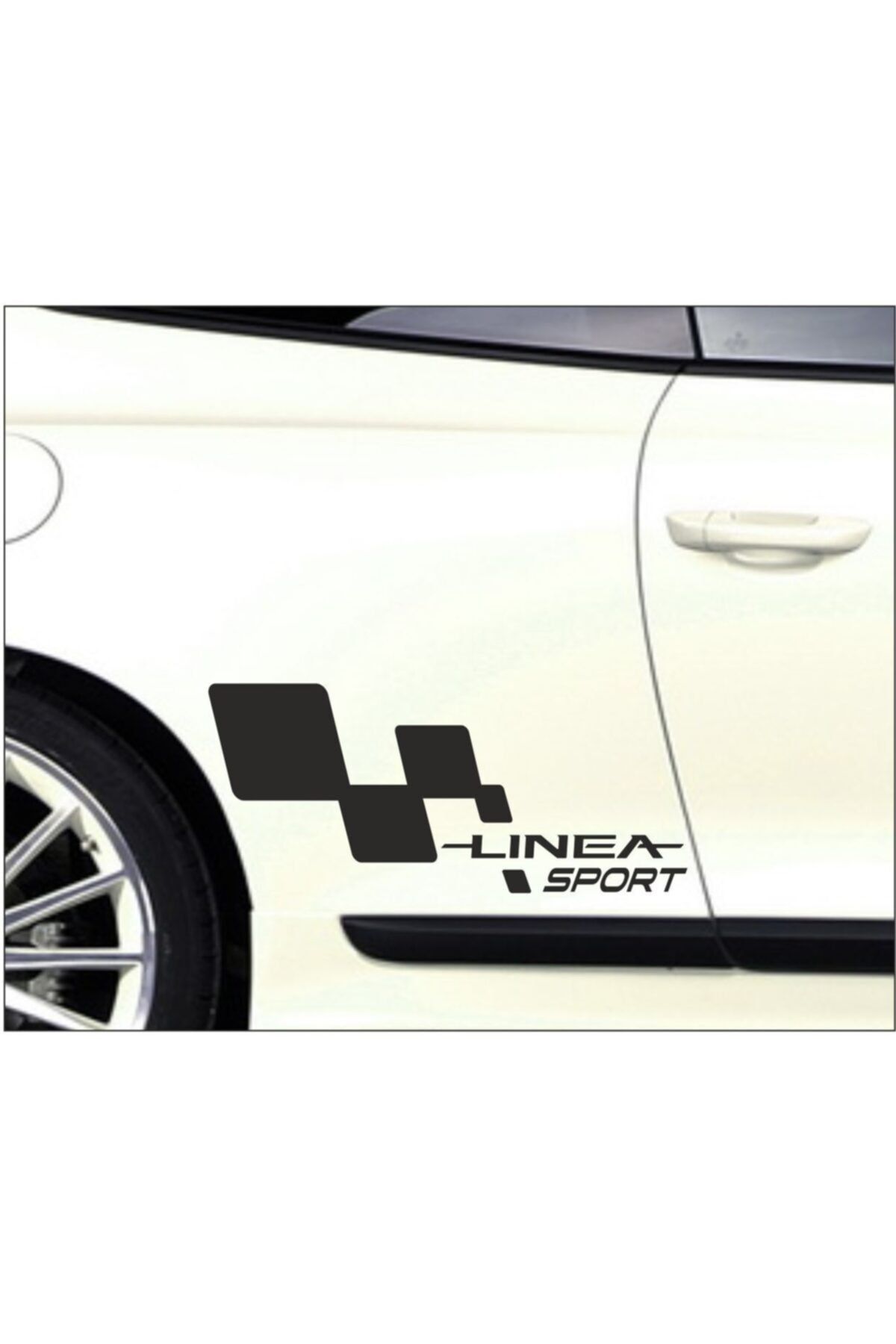 hediyelikevi Fiat Linea Kapı Yanı Sport Yazıları Sağ-sol 2 Adet Siyah