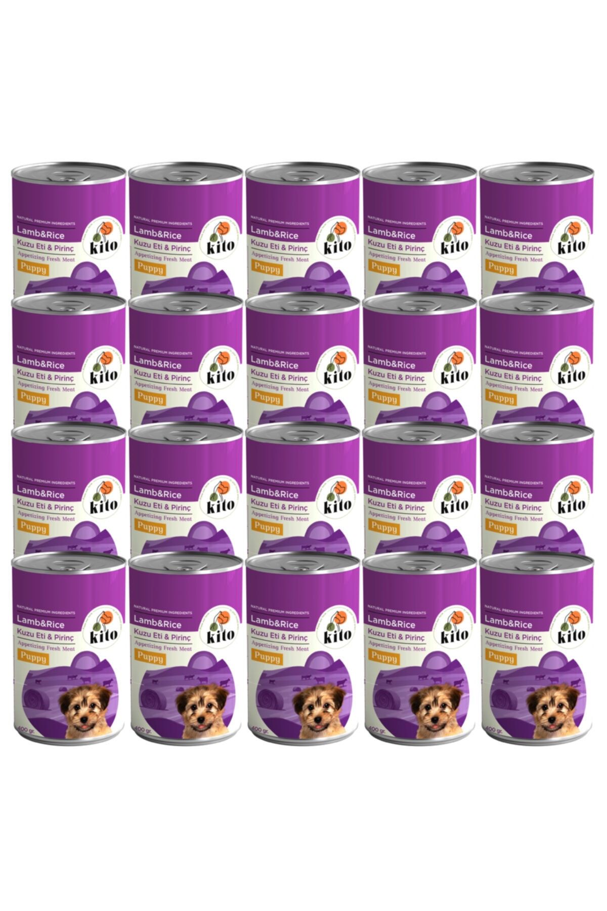 Kito Kuzu Etli Pirinçli Ezme Yavru Köpek Konserve 20 X 400 Gr