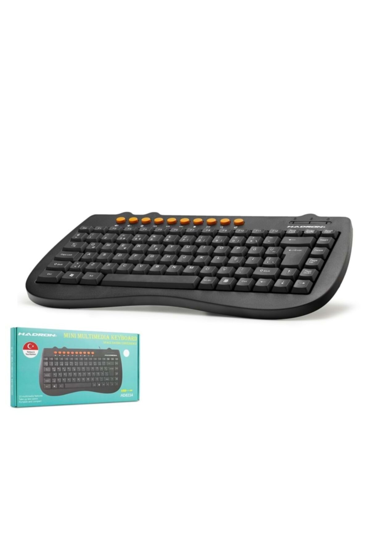 NODAR Klavye Mini Multımedıa Q Hd823a Oyuncu Klavyesi