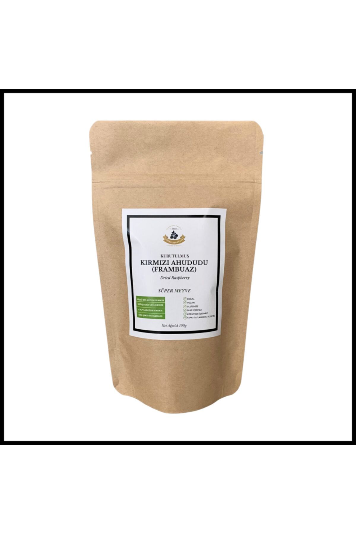 Süper Berryler Kırmızı Ahududu Frambuaz 100 gr
