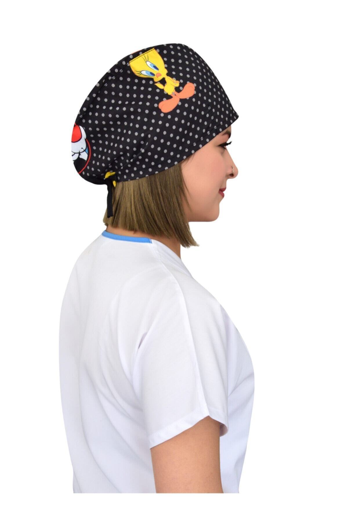 Nur Ortopedi Twetty Desenli Doktor Hemşire Aşçı Bonesi