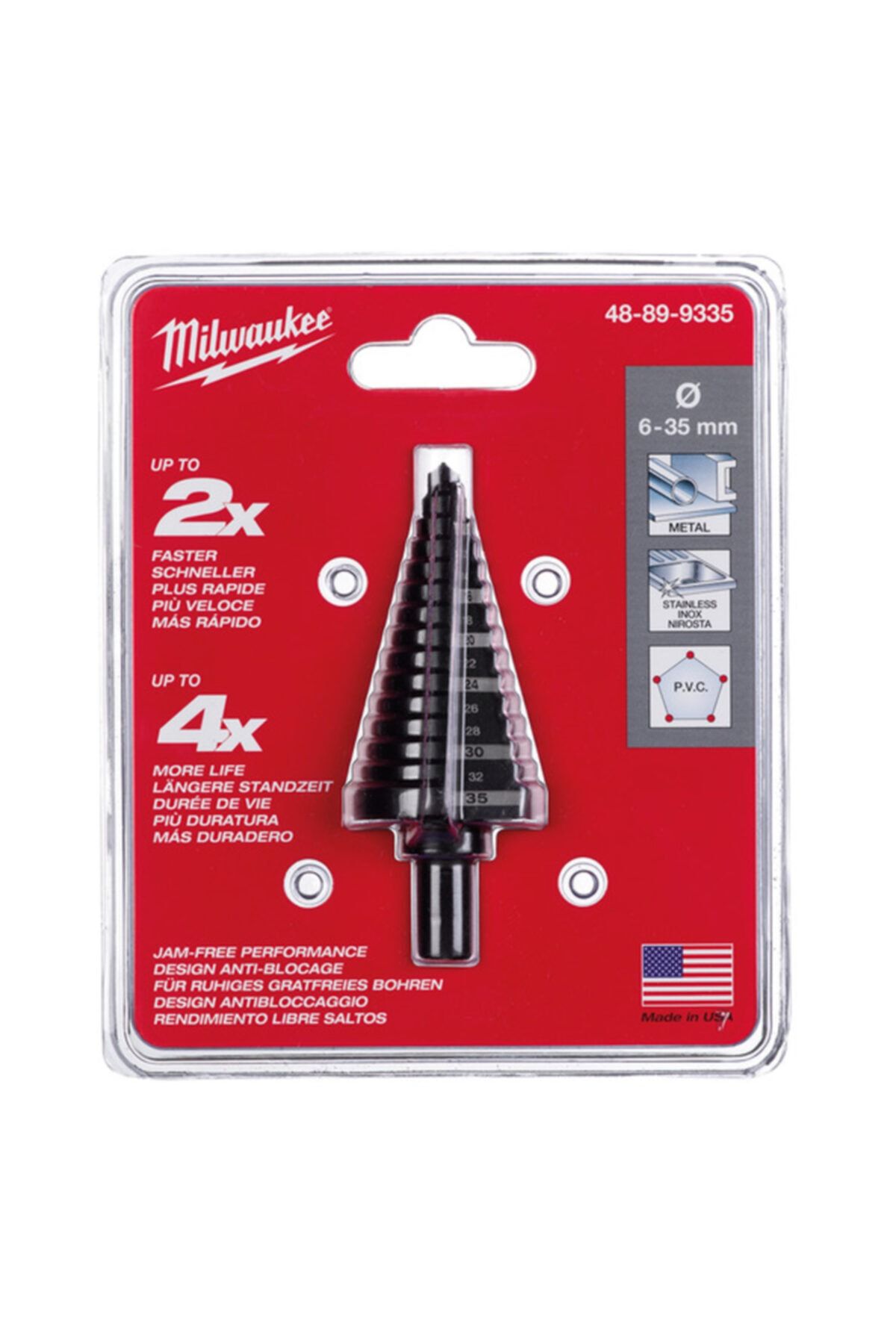 Milwaukee Kademeli Matkap Ucu 6 - 35 Mm 10,0x90 mm