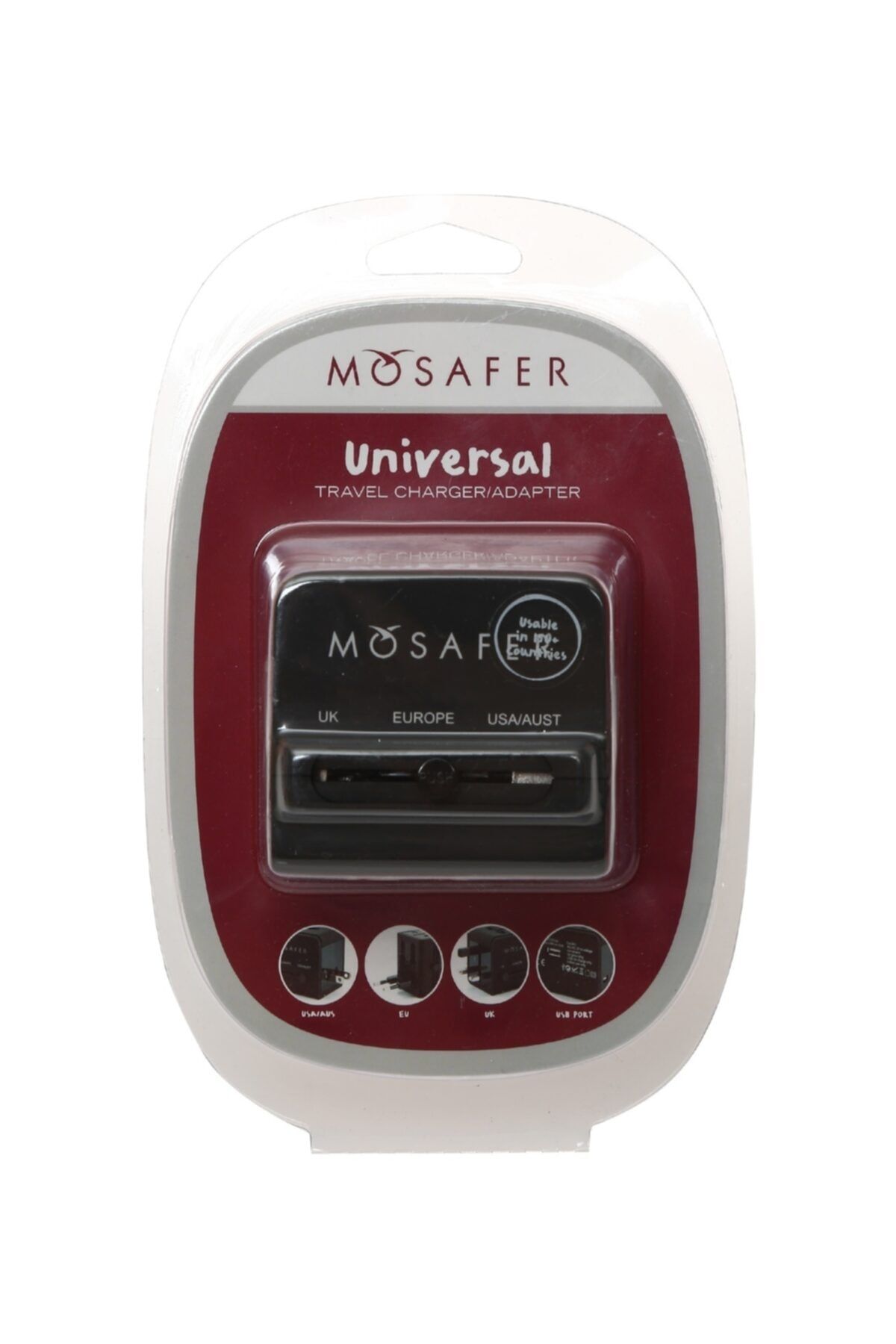 Mosafer Usb Siyah Seyahat Aksesuarı