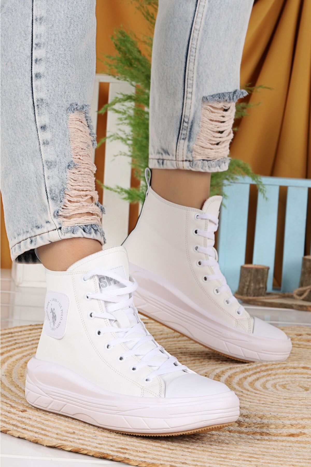 U.S. Polo Assn. U.s Polo Assn Clementine Günlük Bağcıklı Kadın Bot Ayakkabı
