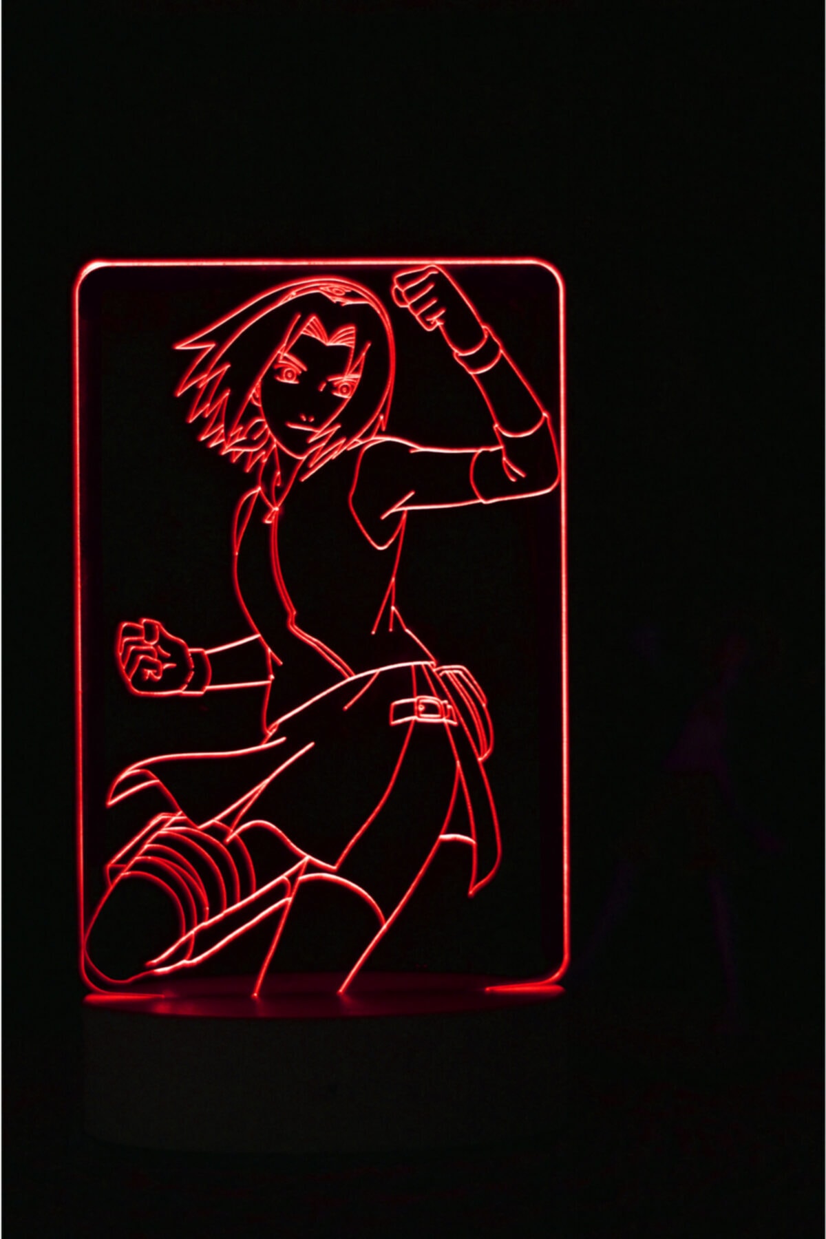 Yubi Design Sakura Haruno , Naruto - 3 Boyutlu Dekoratif Gece Lambası 3d