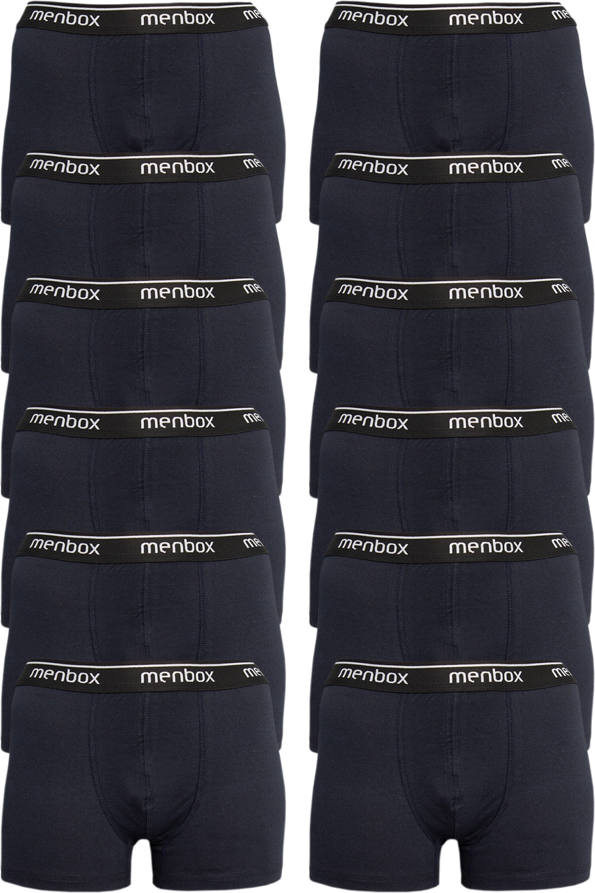 MENBOX 12'li Fırsat Ürünü! Likralı Klasik Erkek Boxer