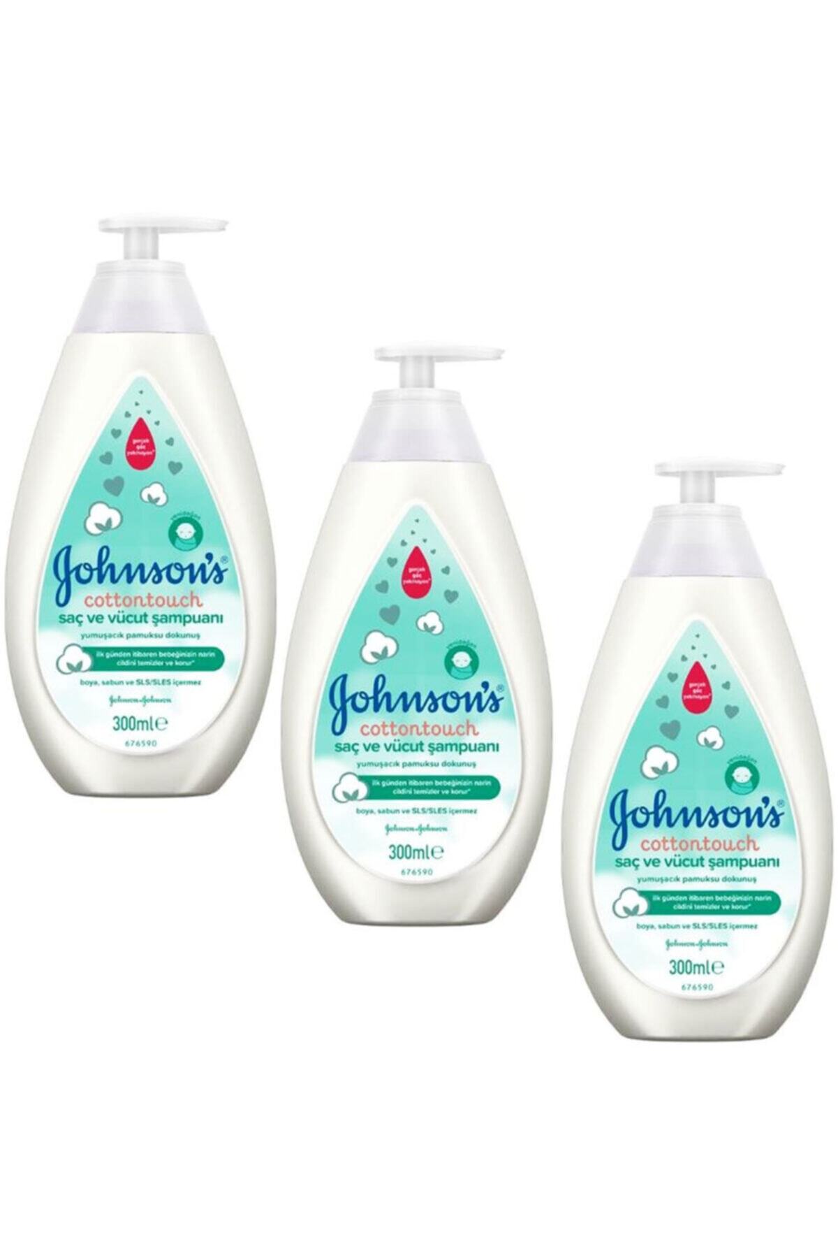 Johnson's Yenidoğan Cottontouch Saç Ve Vücut Şampuanı 300 Ml 3 Adet