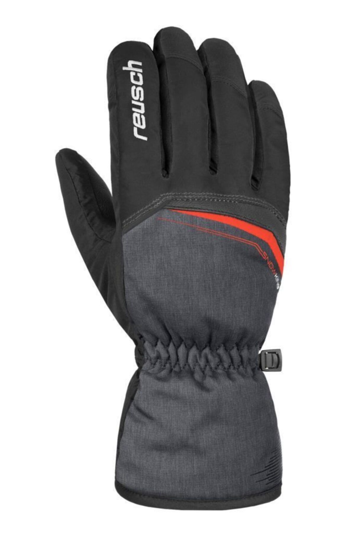Reusch Snow King Erkek Kayak Eldiven Gri/kırmızı