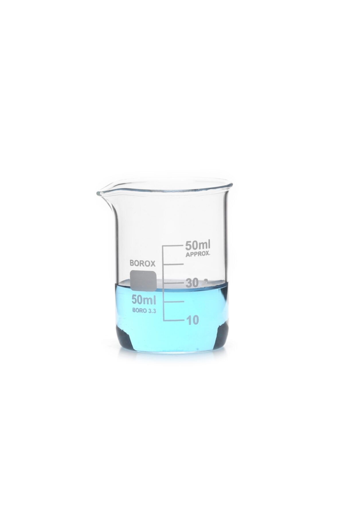 Borox Cam Beher Dereceli 50 ml - Kısa Form - 2 Adet/paket