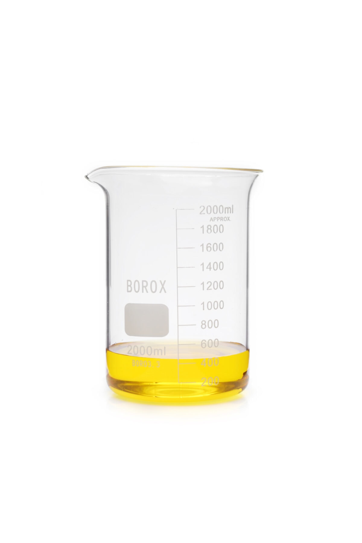 Borox Cam Beher Dereceli 2000 Ml- Kısa Form