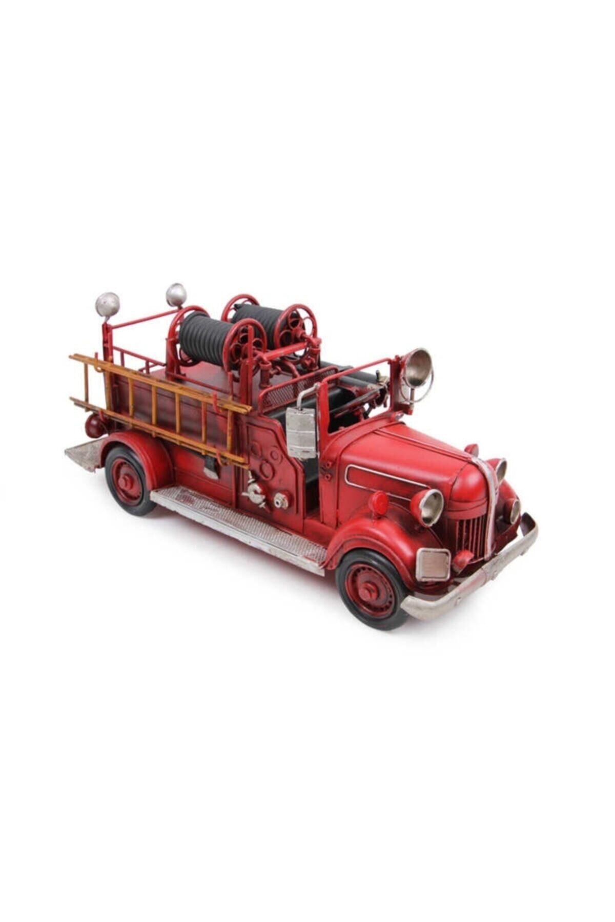 Mbois Nostaljik Vintage Dekoratif Metal Ford Itfaiye Arabası
