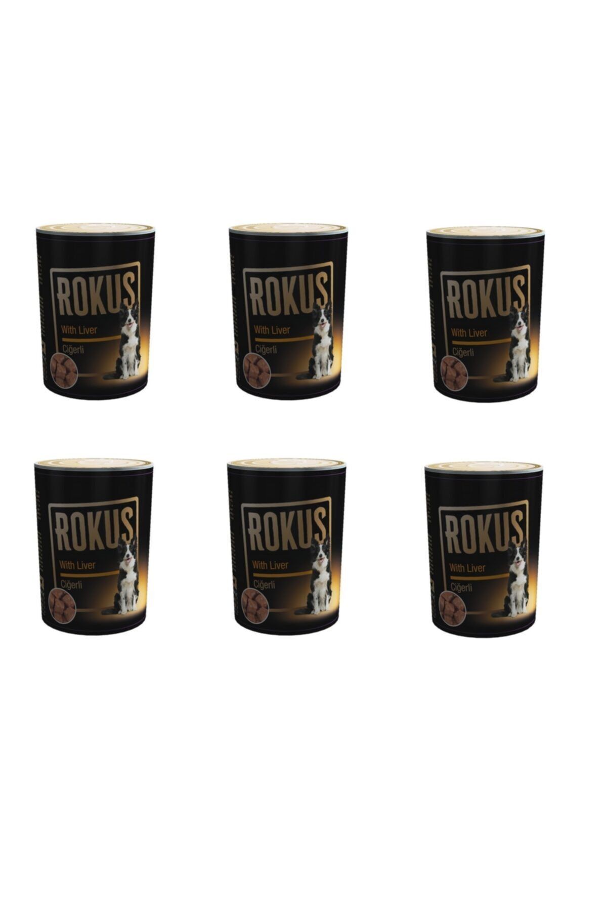 Rokus Ciğerli Yetişkin Köpek Konservesi 410g X 6 Adet (max Skt)