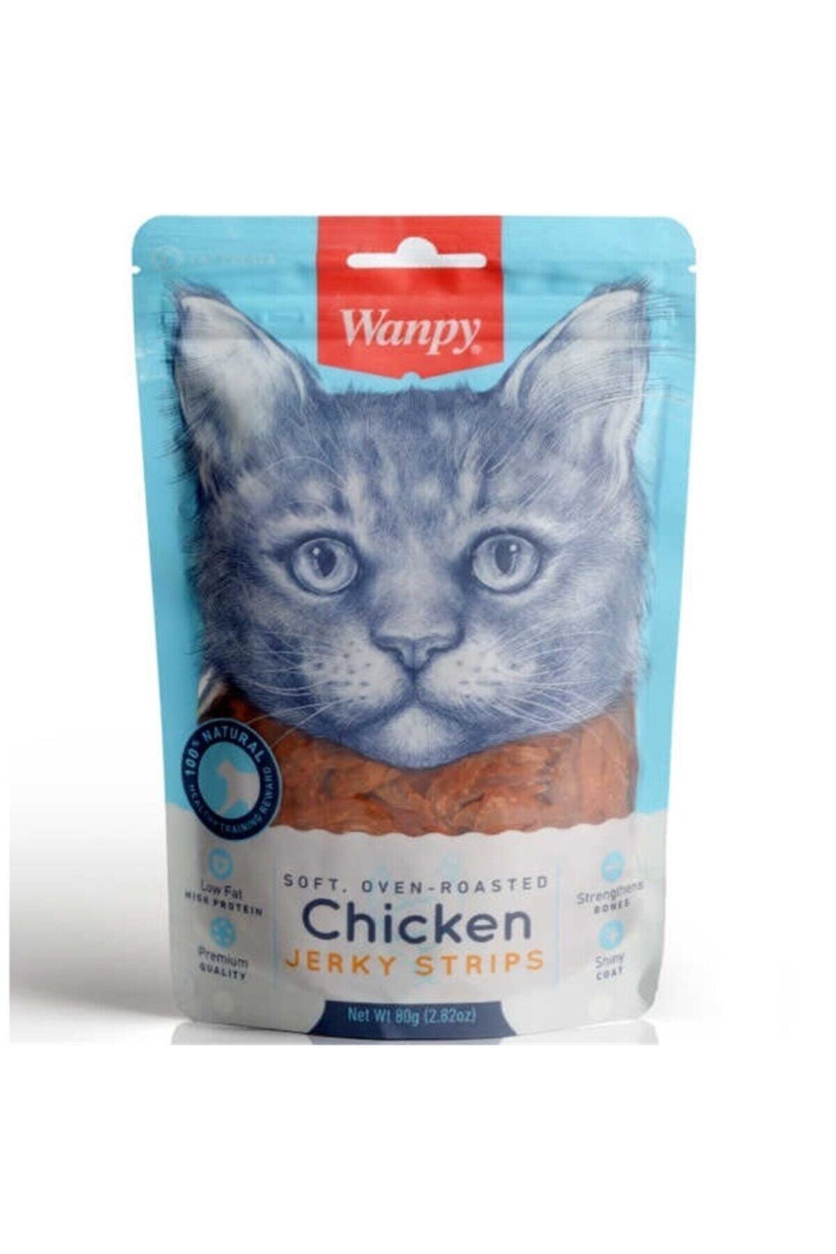 Wanpy Yumuşak Tavuk Şeritleri Kedi Ödülü 80 gr