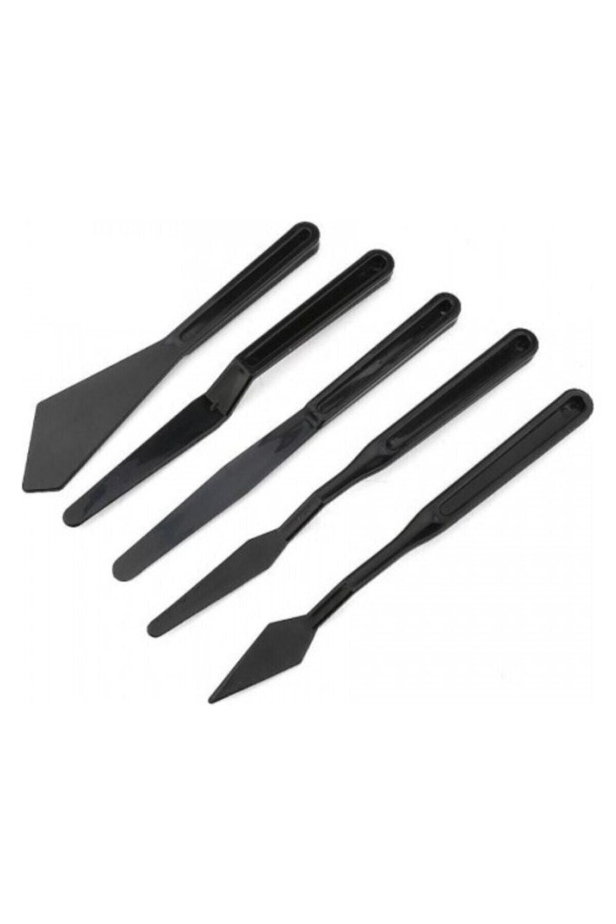 Rich Plastik Spatül Set 5'li Siyah