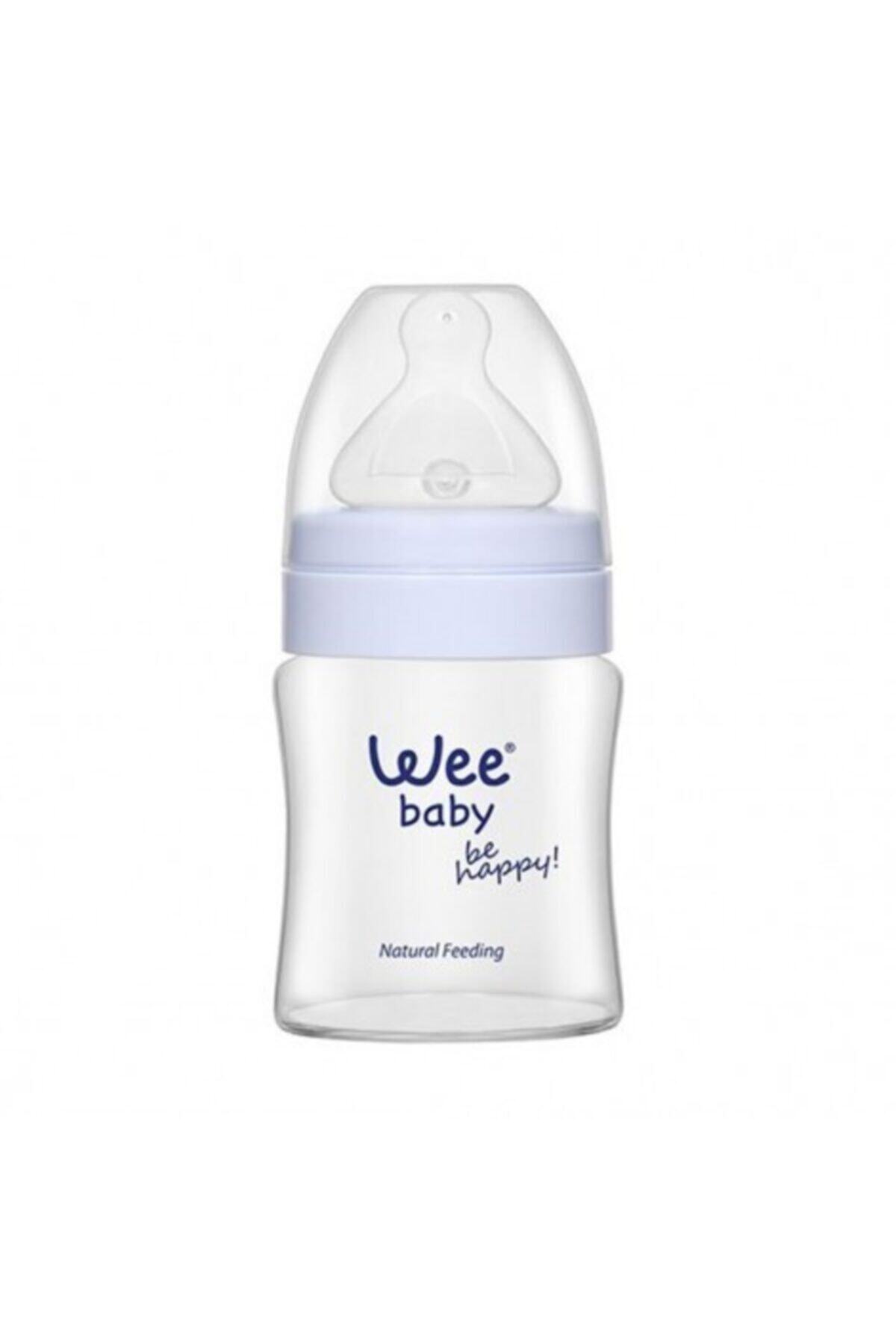 Wee Baby Isıya Dayanıklı Akıtmaz Cam Bardak 120 Ml - Mavi