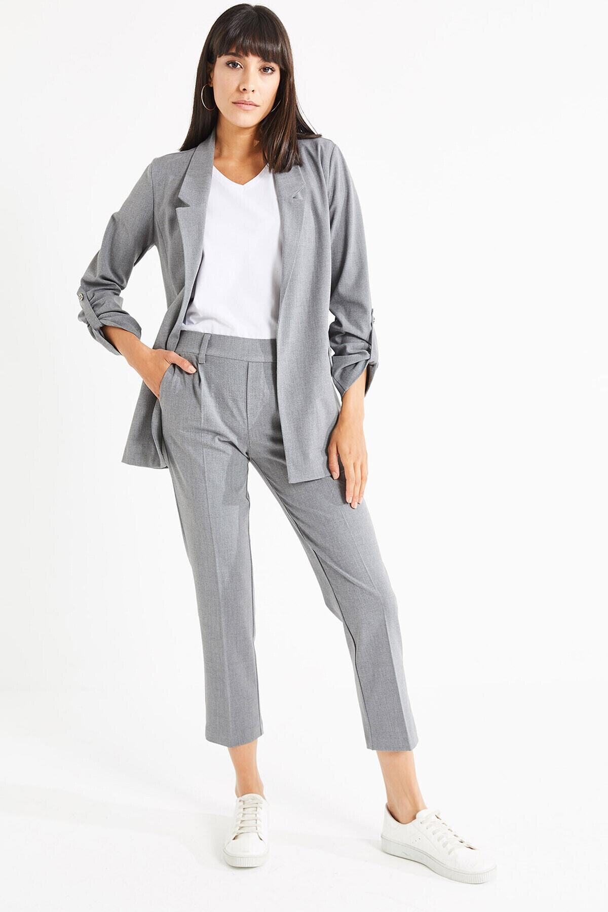 Thil Kadın Pantolon Ceket Ikili Dokuma Takım 2267-thl