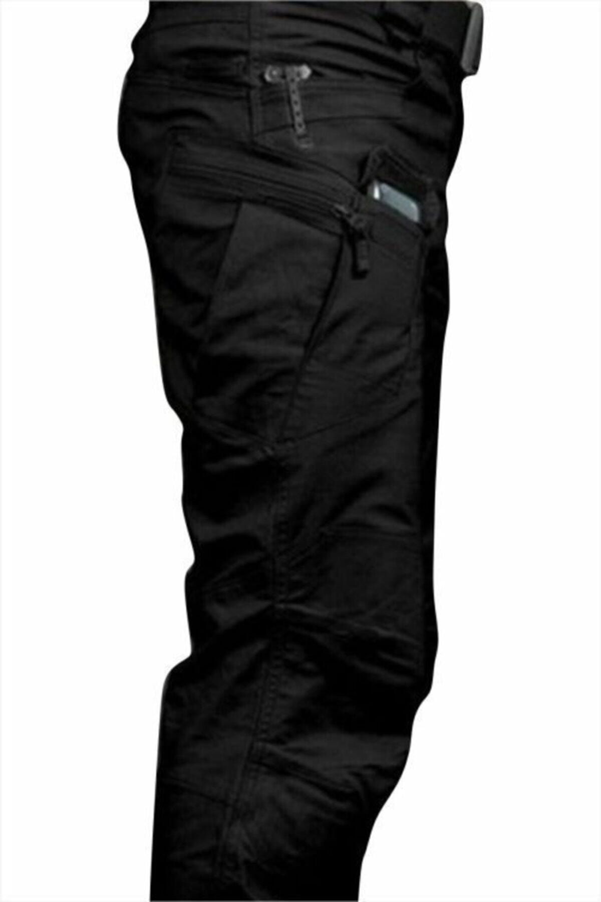 BAŞARI TAKTİKAL Unisex Tactical Outdoor Pantolon Siyah