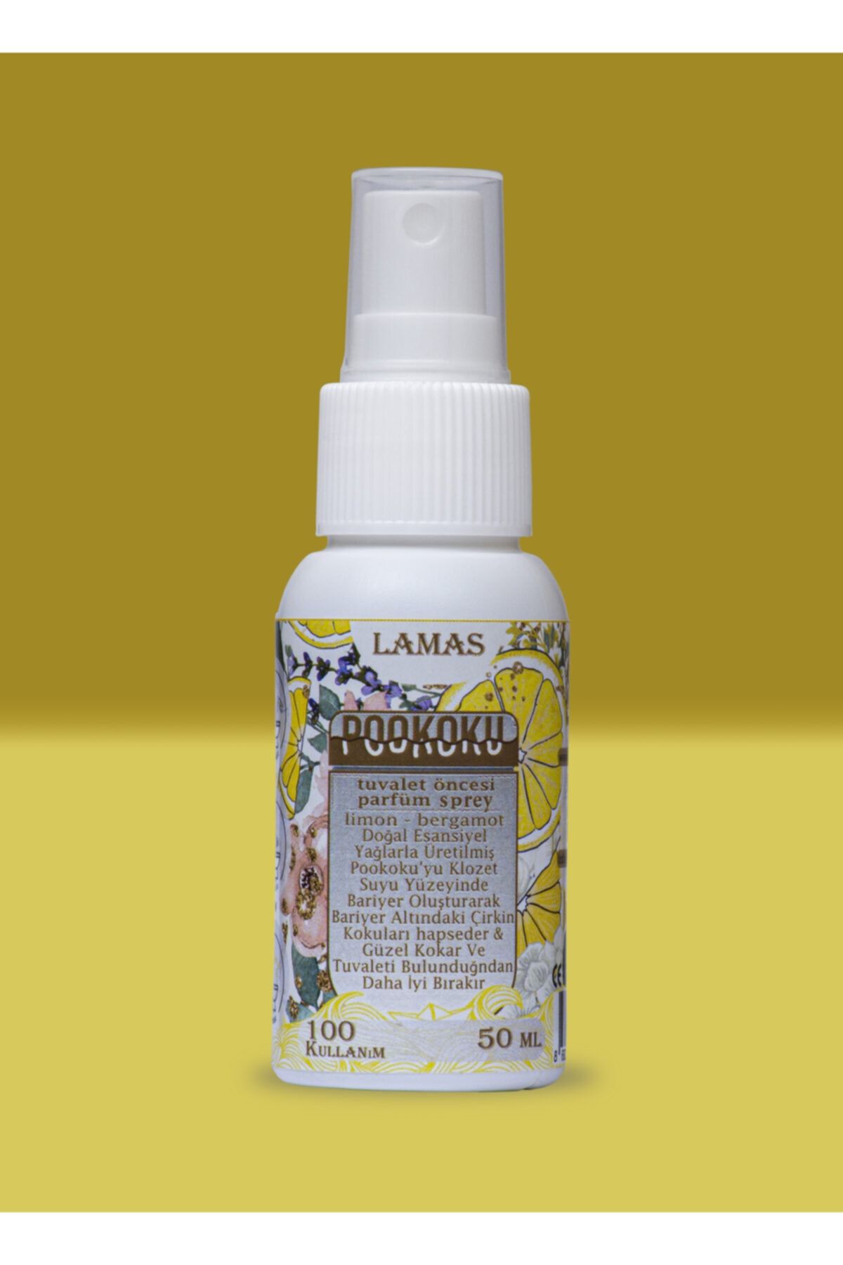 PooKoku Tuvalet Kullanım Öncesi Parfüm Sprey - Limon Bergamot