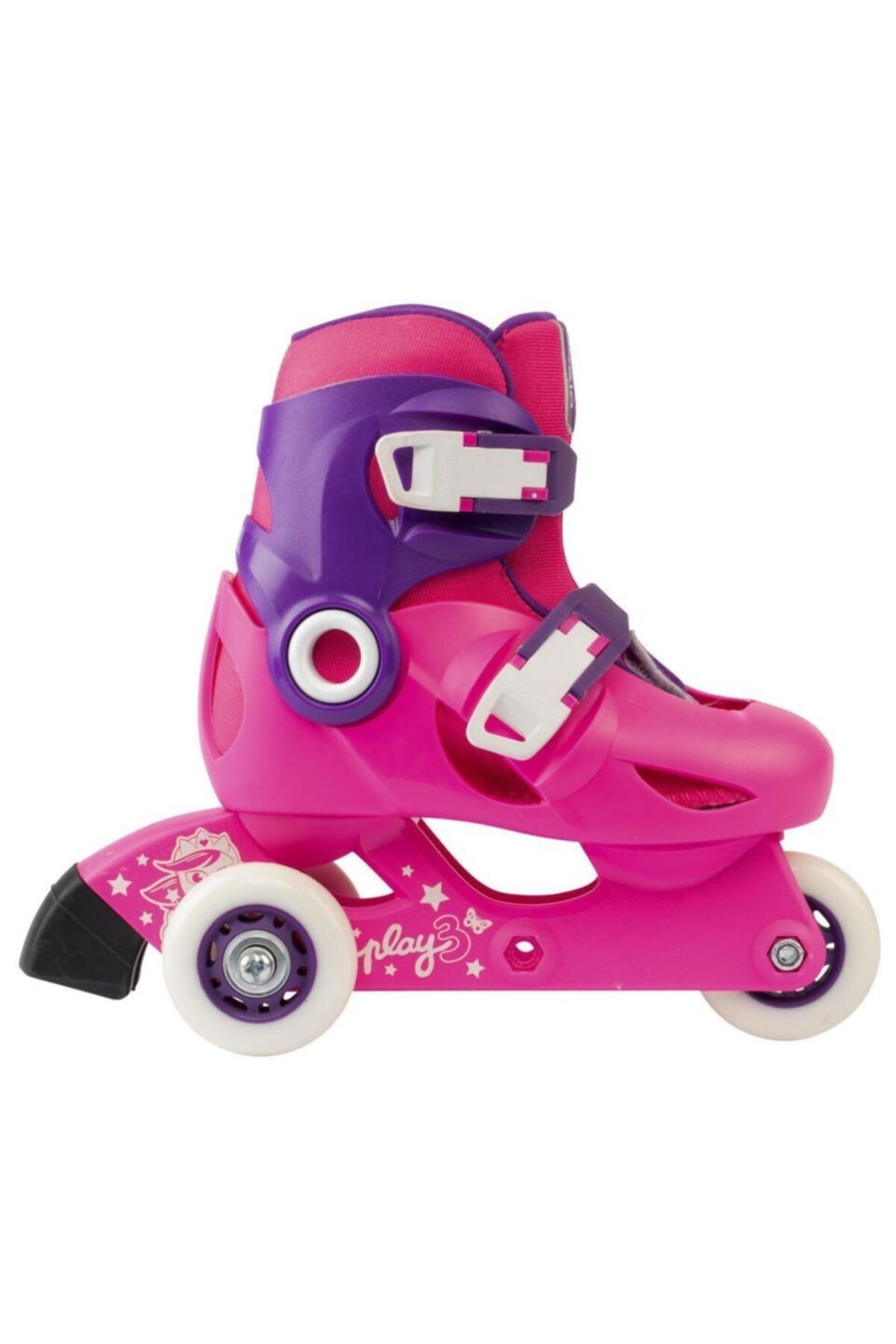 oxelo Çocuk Paten - Pembe / Kırmızı - Play 3