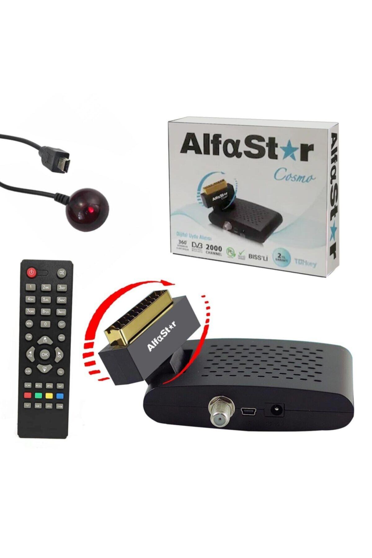 alfastarcosmo Uydu Alıcı Scart Mini Dijital Gold Alfastar Cosmo