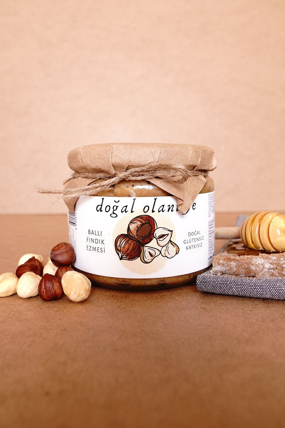 Doğal Olanı Ye Doğal Ballı Fındık Ezmesi 300gr