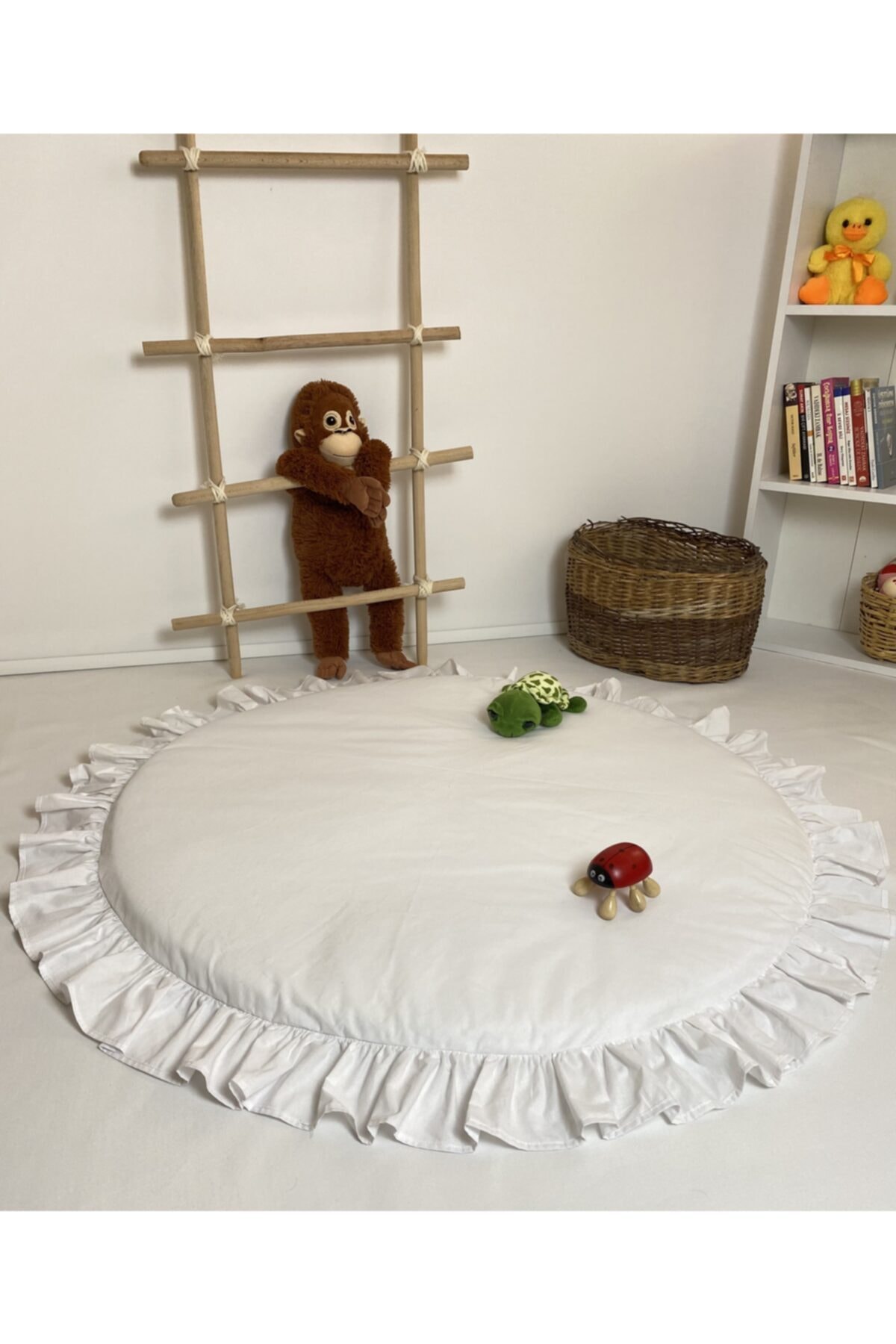 Softline Fırfırlı Beyaz Oyun/uyku Matı