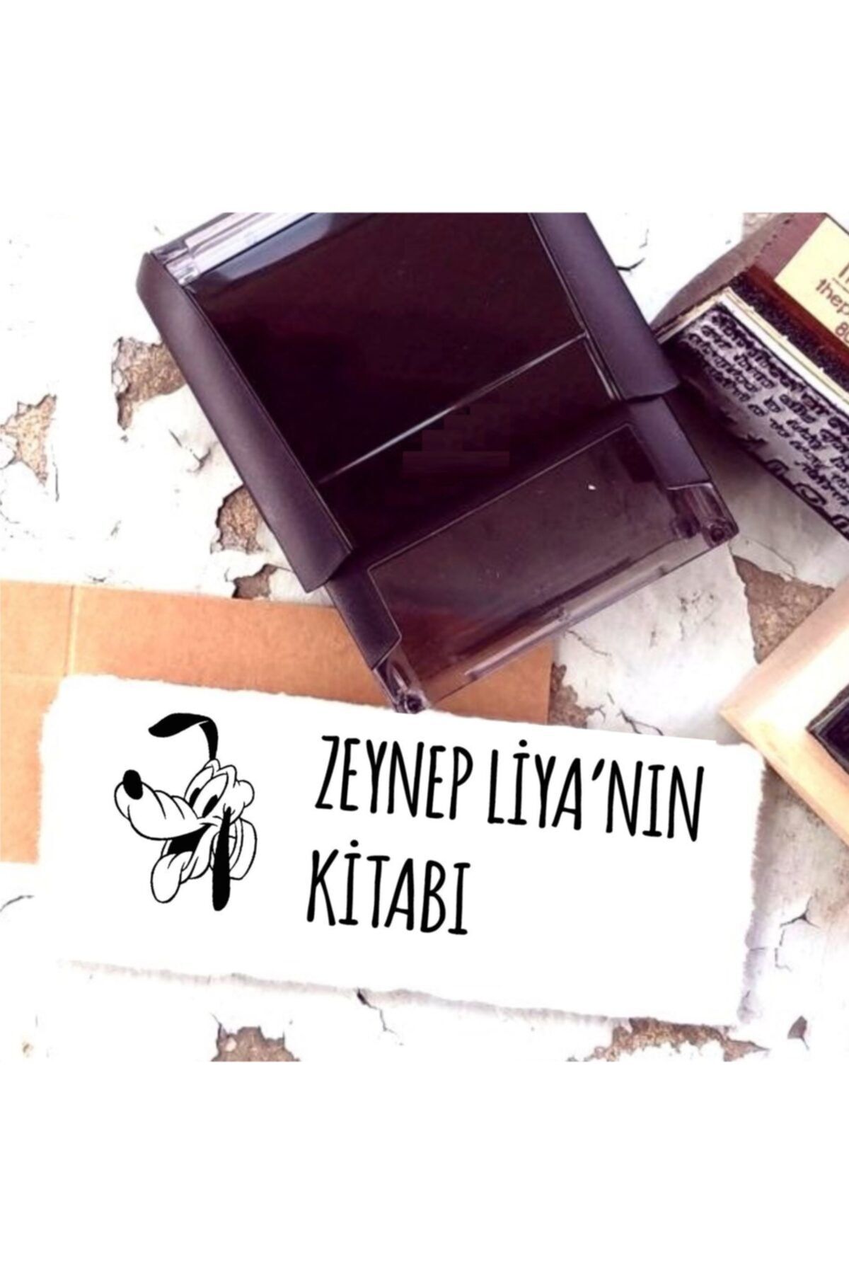 EHediyeci Tasarım Isim Yazılı Kitap Kaşesi -52