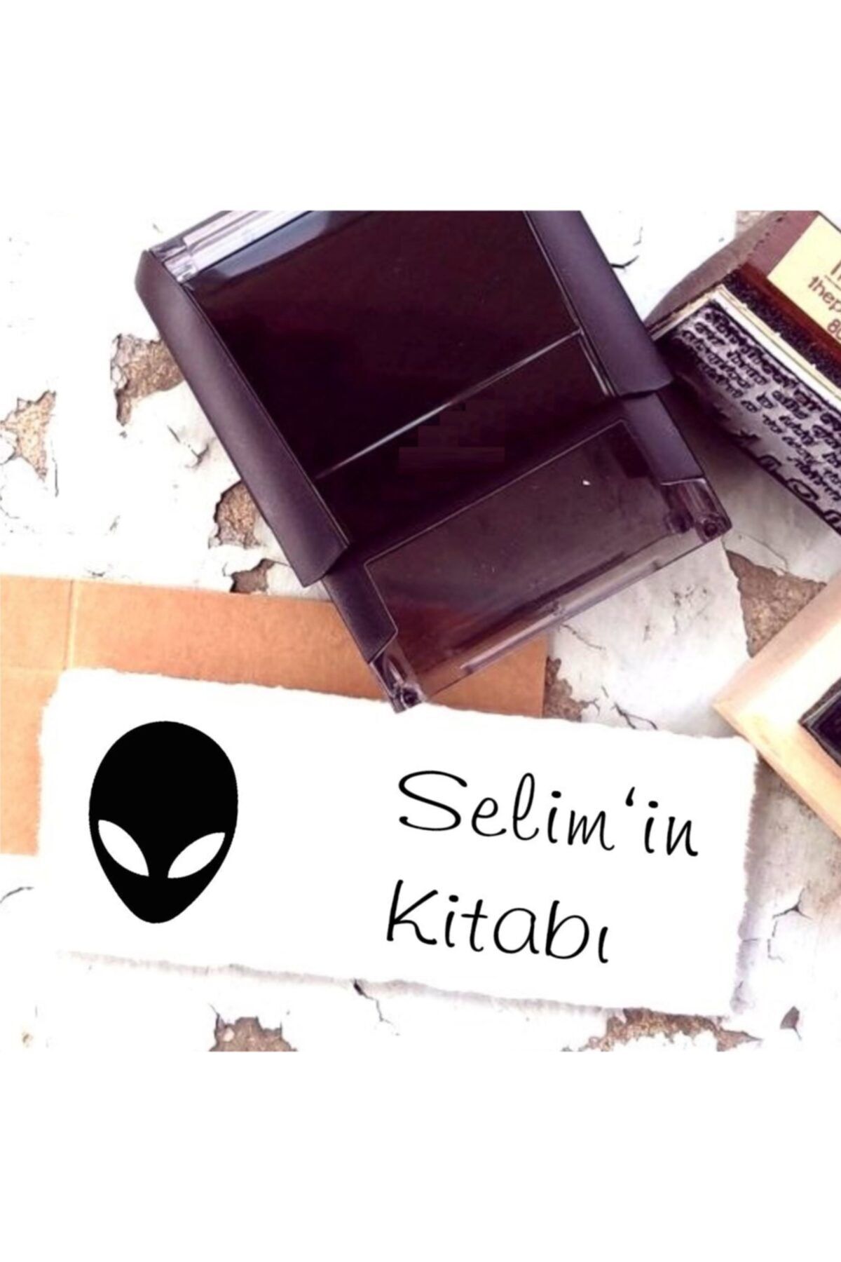 EHediyeci Tasarım Isim Yazılı Kitap Kaşesi -89