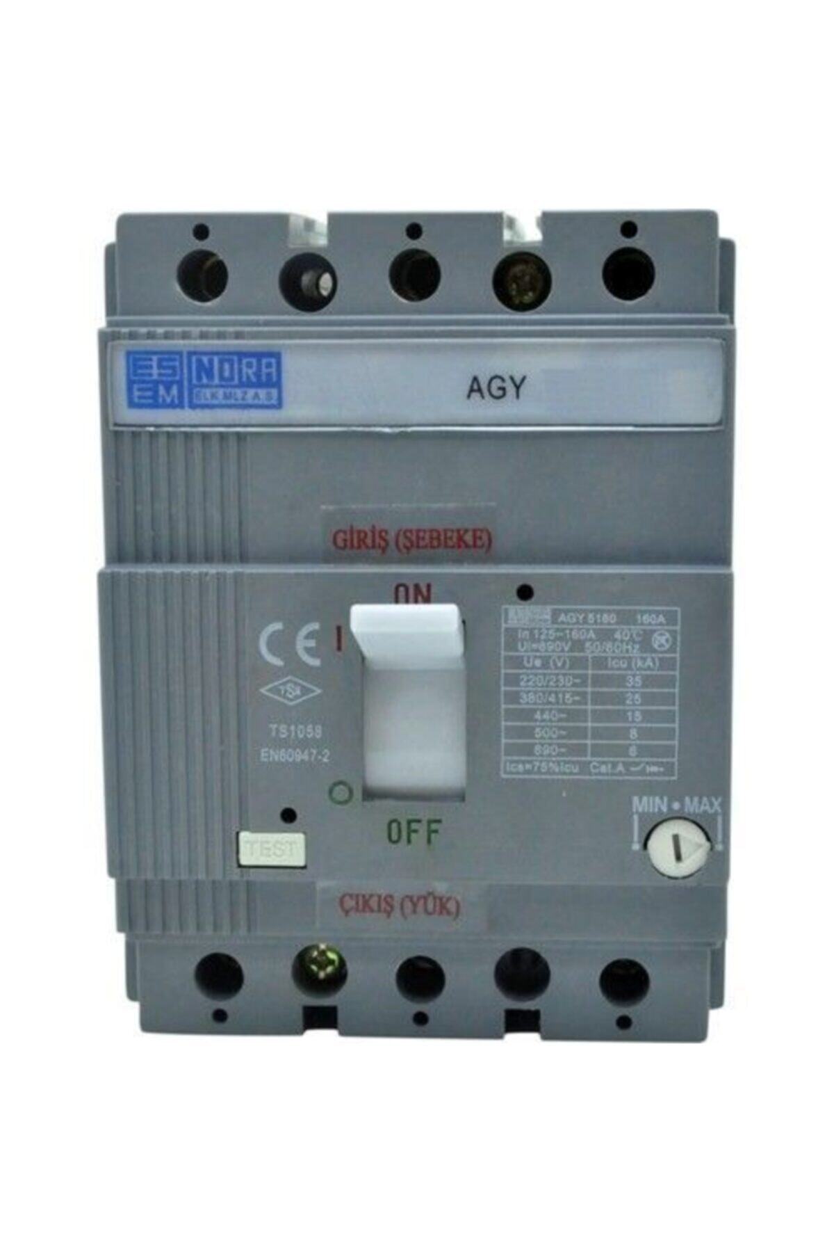 Esem 125-160a Agy (25ka) Kompak Şalter Nora