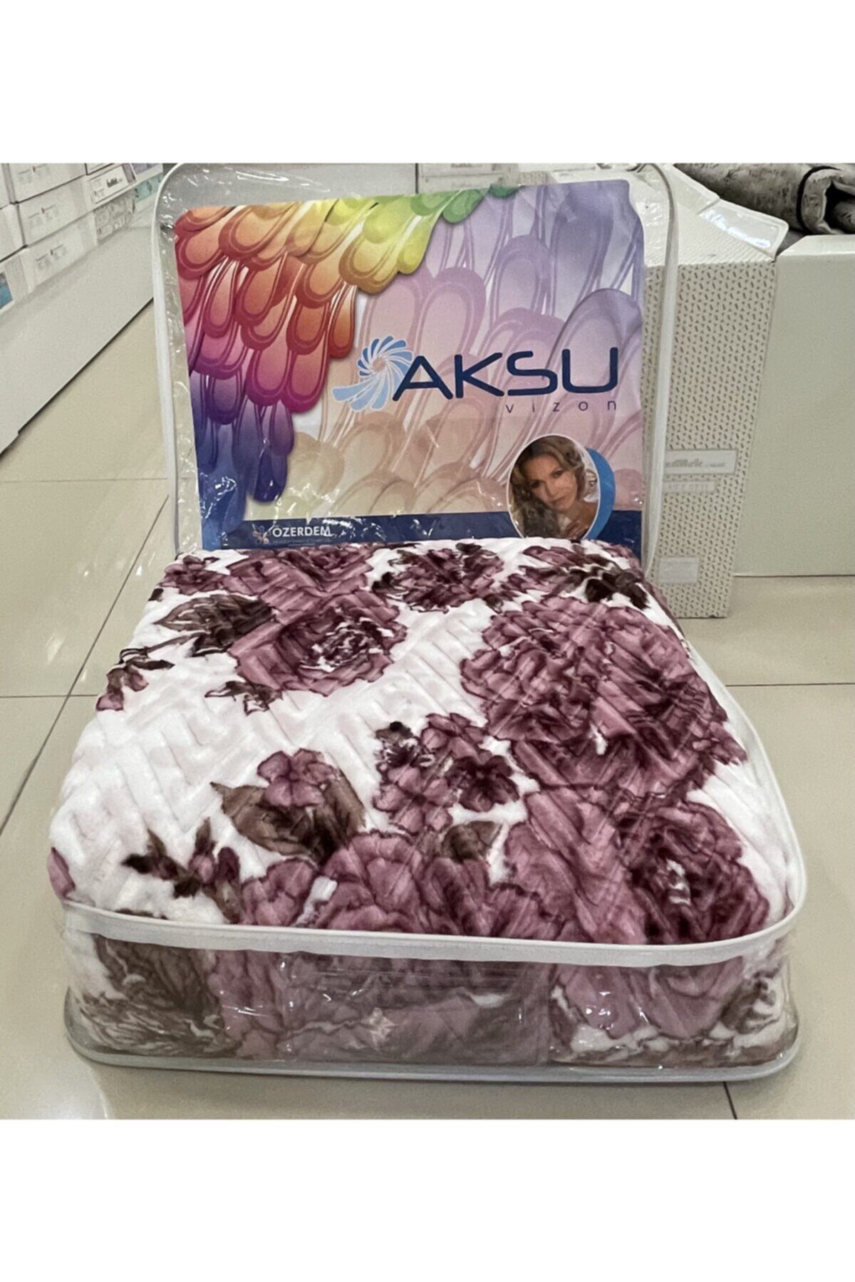 AKSU Square Polar Tv Battaniye 120x170 Cm Mavi