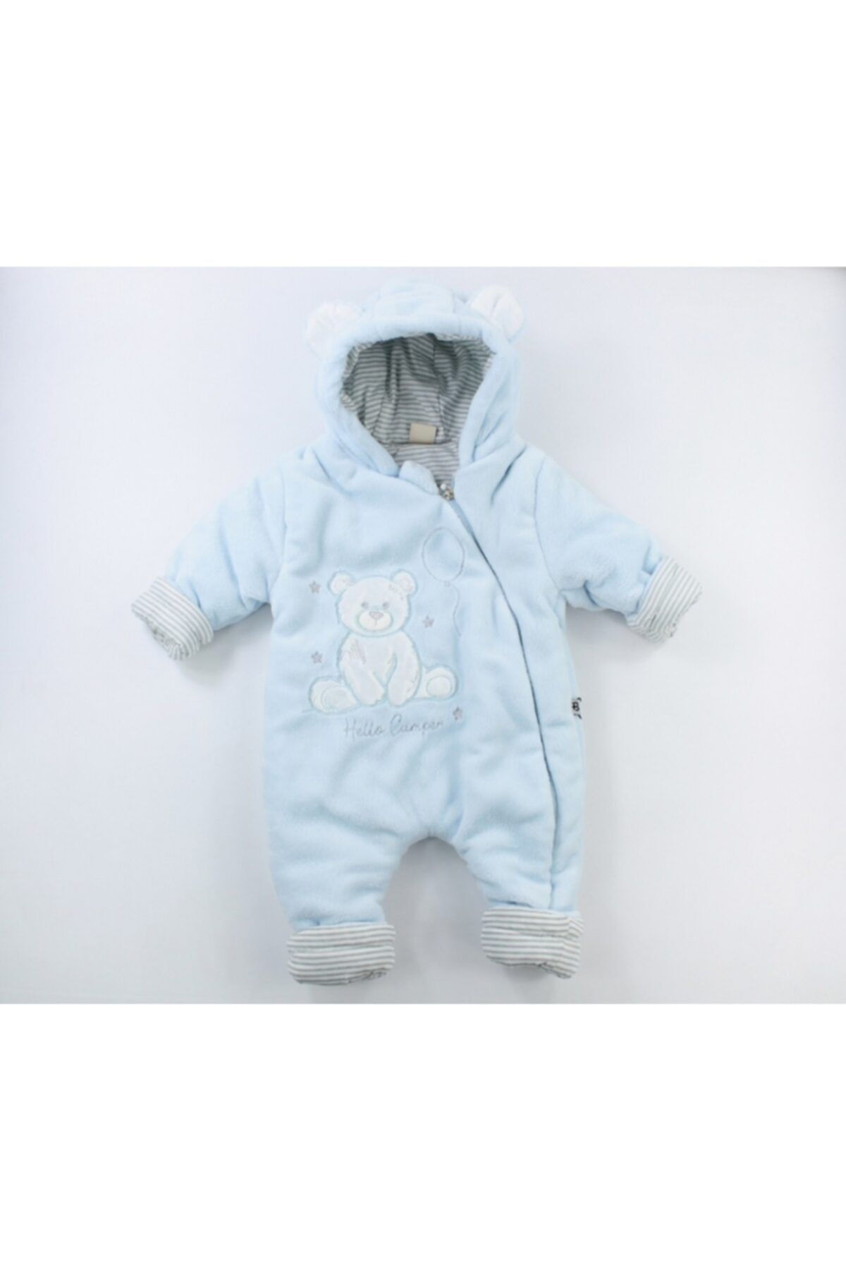 Bebessi Baby Özel Welsoft Lüx Kışlık Tulum Mavi