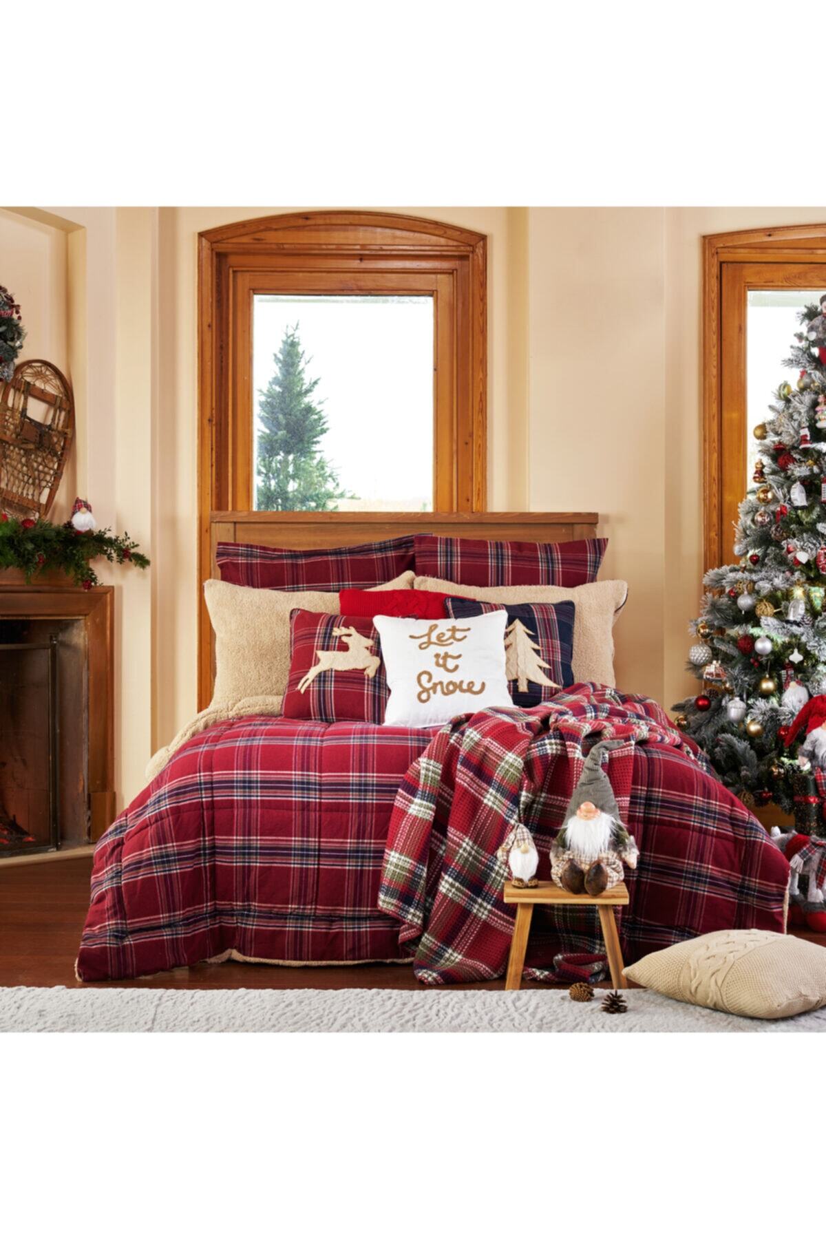 Karaca Home Woodland Kırmızı Çift Kişilik Cozy Comfort Set