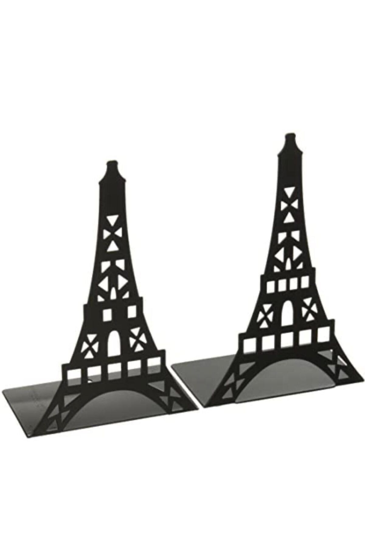 NURYAY Paris Eyfel Model Kitap Tutacağı - Hediyelik, Estetik Ve Dekoratif Kitap Tutucu ( 2li Set ) Siyah
