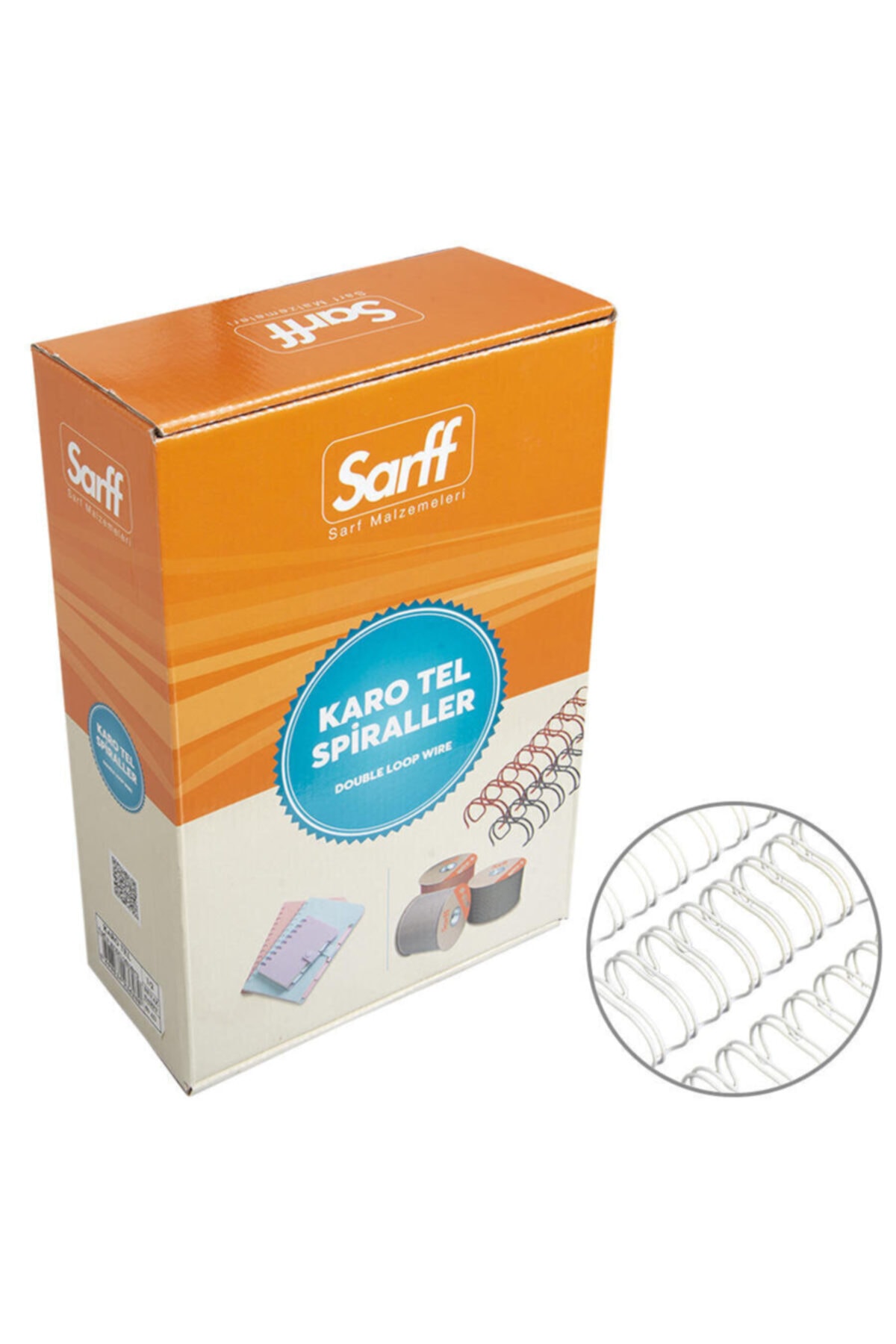 SARFF Spiral Tel (jbı Karotel) 75-90 Yp 1/2 Beyaz 15315073 (1 Aket 50 Adet)
