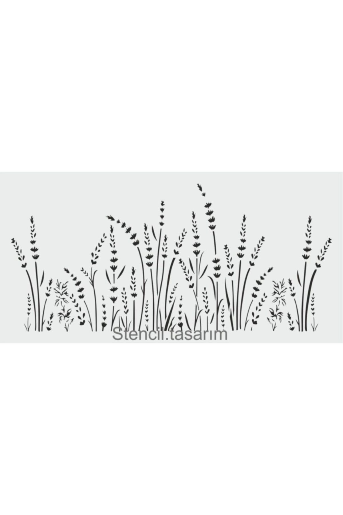ehobici Çiçek Desen Stencil Şablon (20x40) F-156