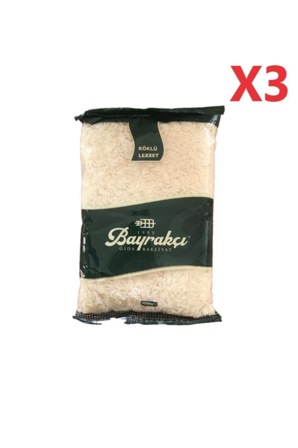 Bayrakçı Ticaret Basmati Pirinç 3x1000gr