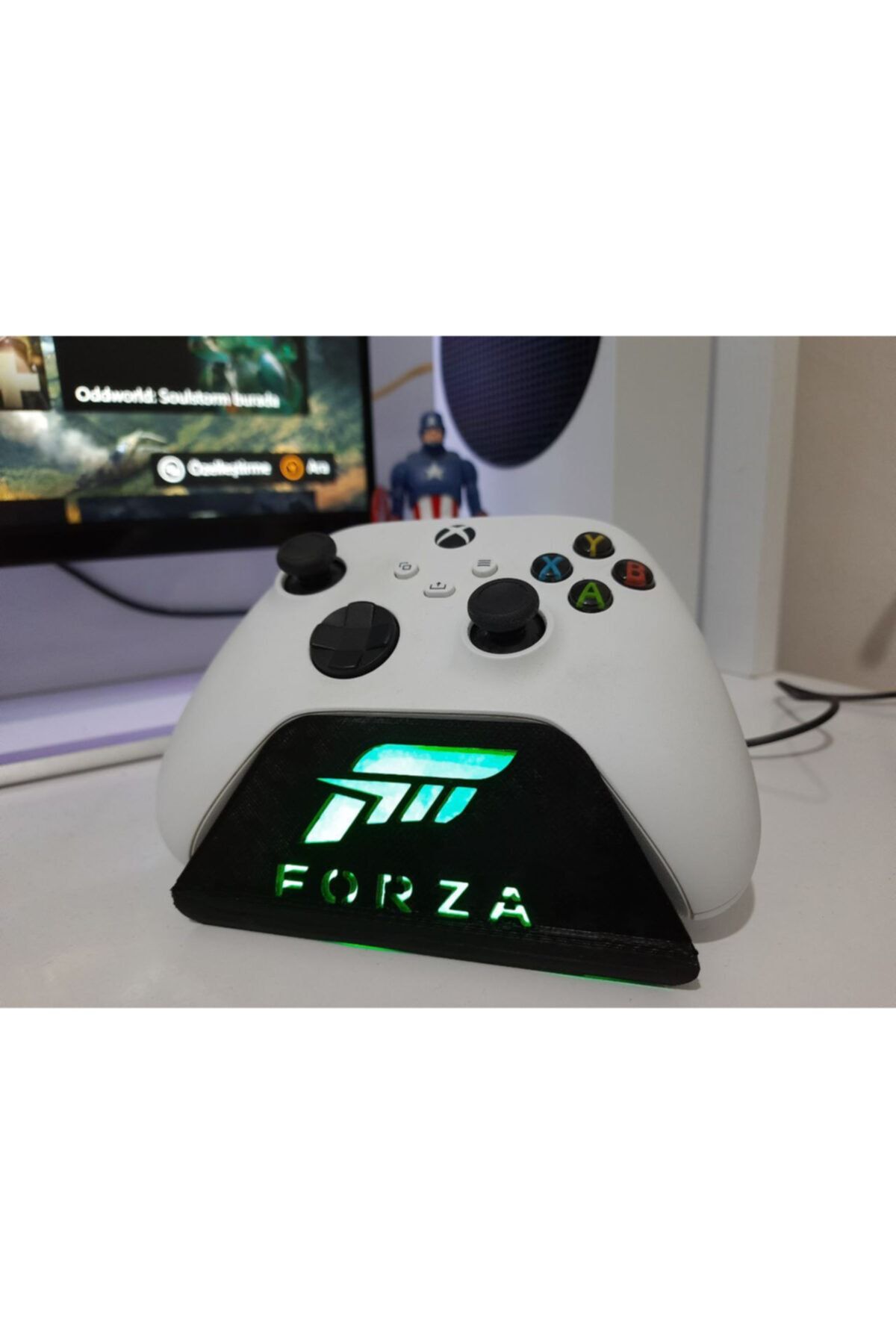 PHENAART Xbox Forza Logolu Kol Stand Yeşil Ledli