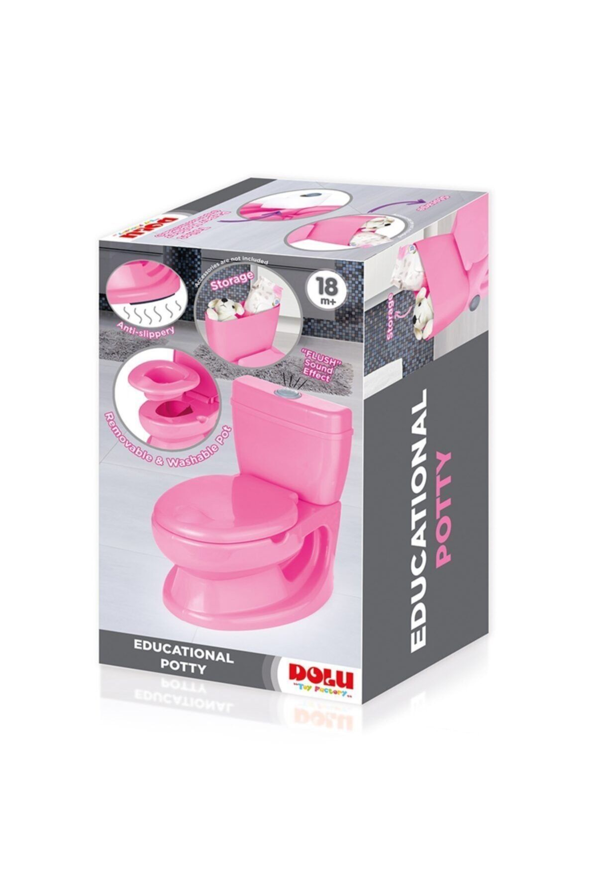 DOLU OYUNCAK 7252 Eğitici Lazımlık Pembe +18 Ay