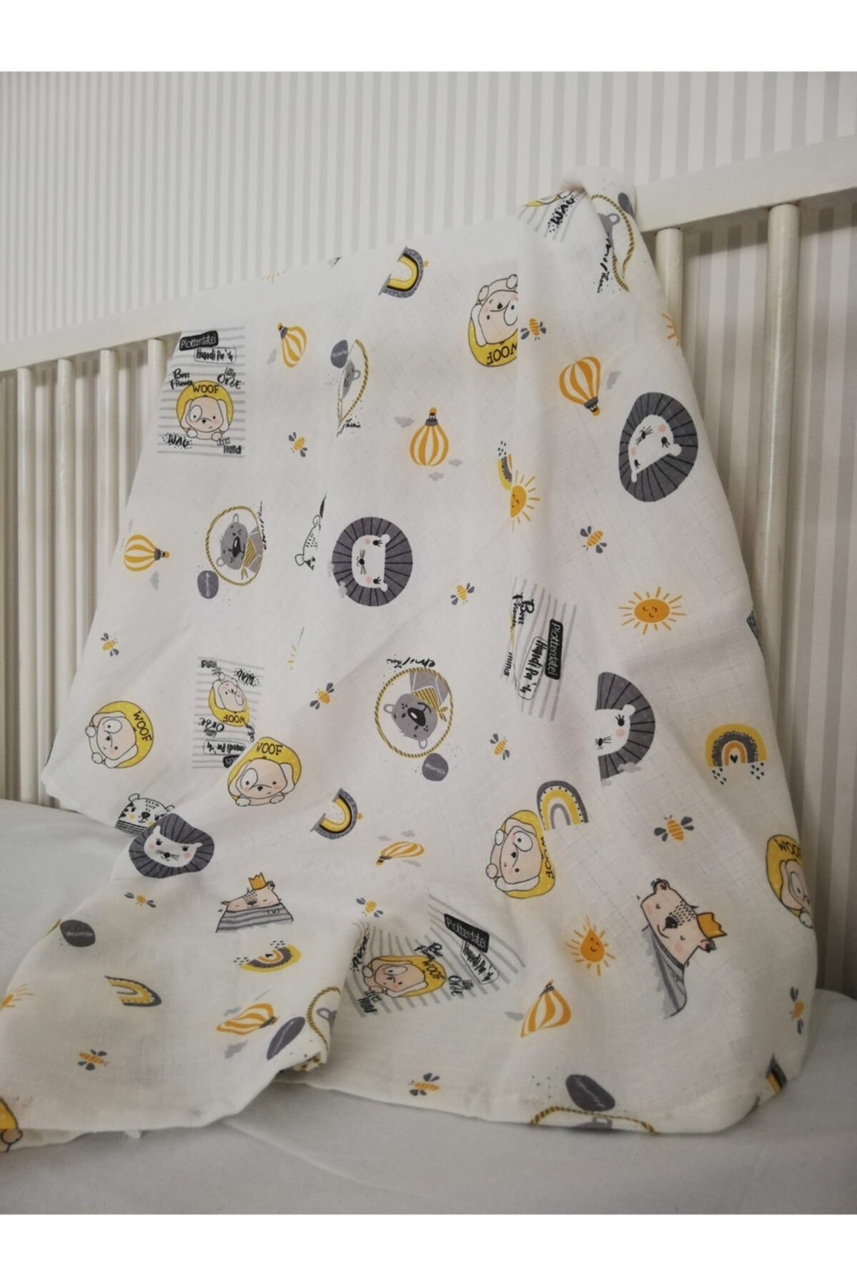 Adalia Collection Müslin Bebek Battaniyesi Woof