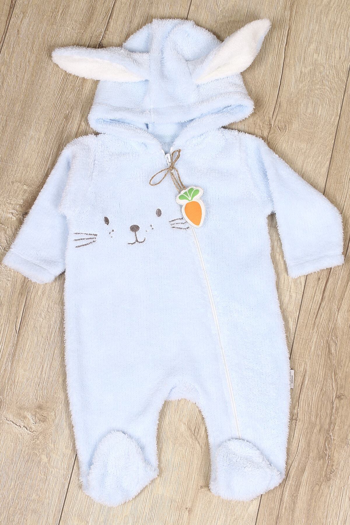 Melekpare Kız Erkek Bebek Welsoft Uyku Tulumu Peluş Tavşan Ve Havuç Kostüm