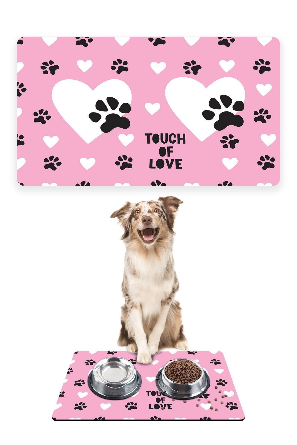 Patipeti Touch Of Love Köpek Mama Altlığı Mama Paspası Köpek Mama Eğitim Paspası 50x35cm