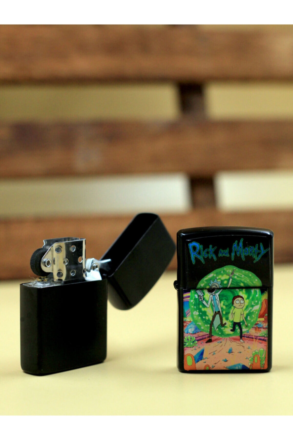 basarbasmaz Rickand Morty Zippo Benzinli Çakmak