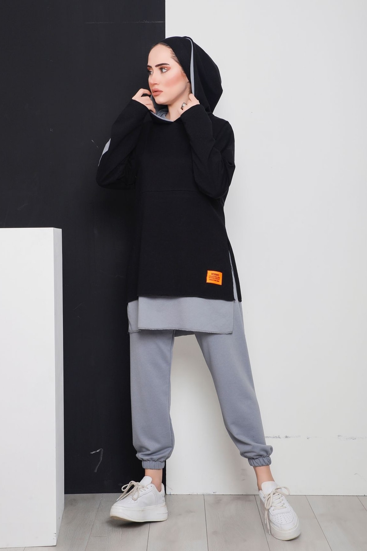 entesettür Retro 2'li Takımı Siyah