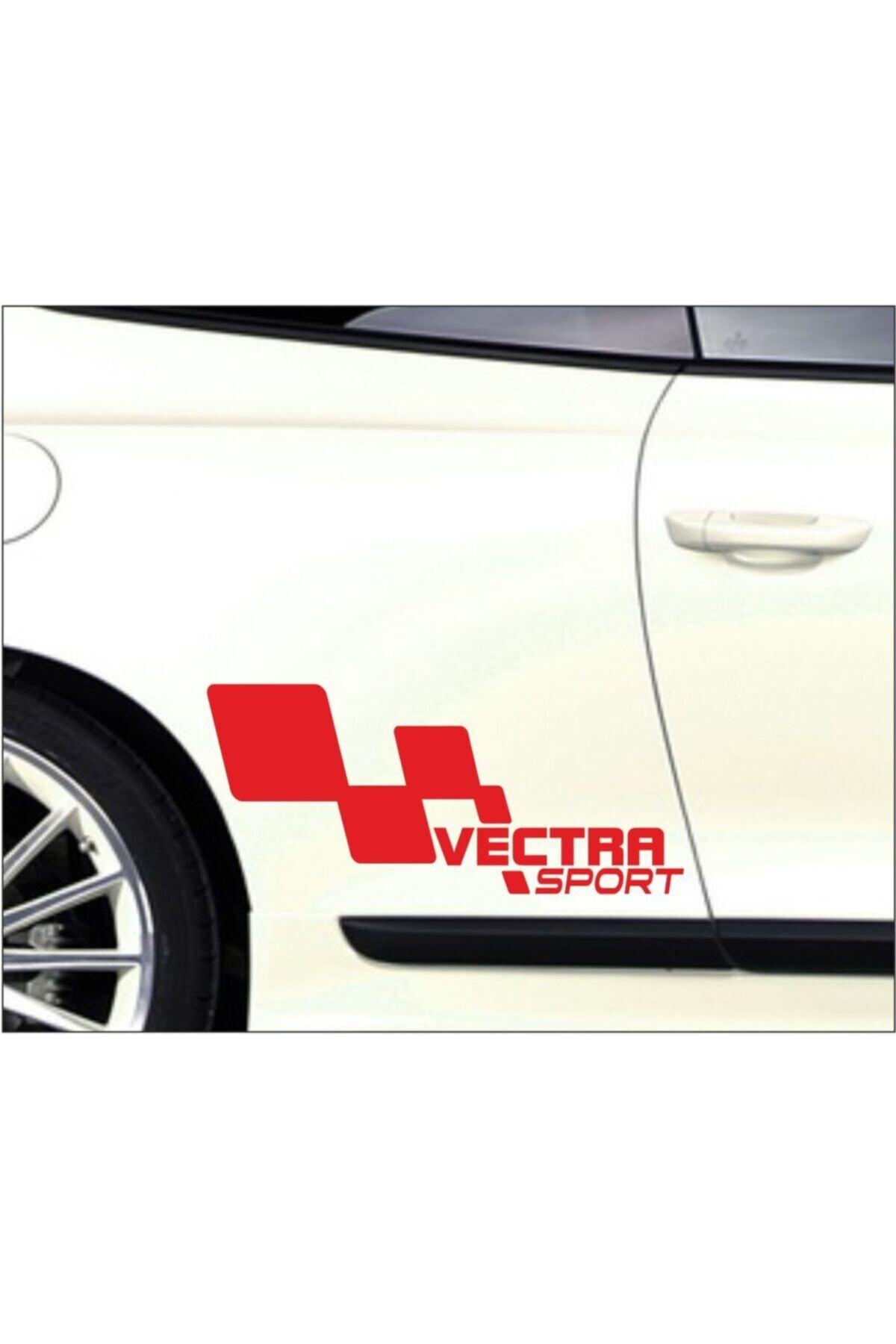 hediyelikevi Opel Vectra Kapı Yanı Sport Yazıları Sağ-sol 2 Adet Kırmızı