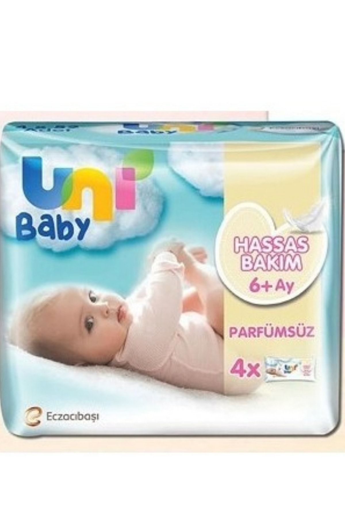 Uni Baby Islak Mendil Hassa Bakım 6+ Ay 4x52 Adet